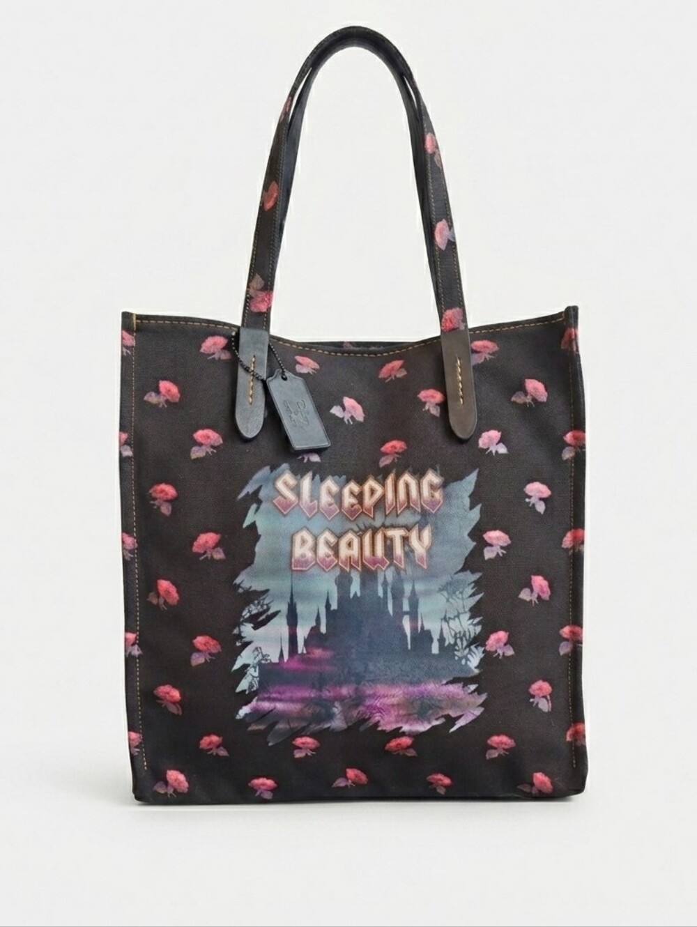 NWT Coach x Disney Sleeping Beauty Canvas Tote Bag | Dark Fairy Tale 32718